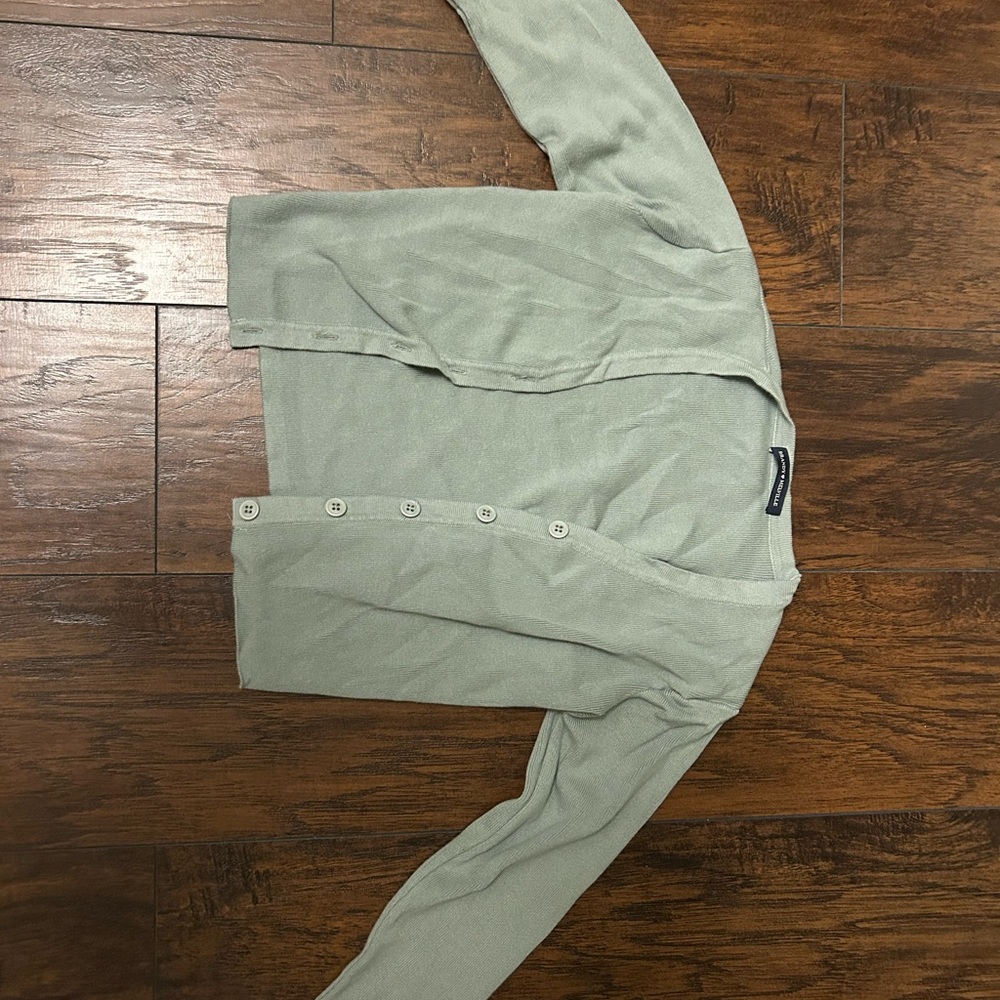 Brandy Melville sage green cardigan